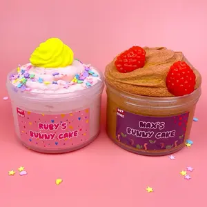 Max Ruby’s bunny cake slimes | slime duo | both 7oz slimes | perfect for beginners | soft cloud cream