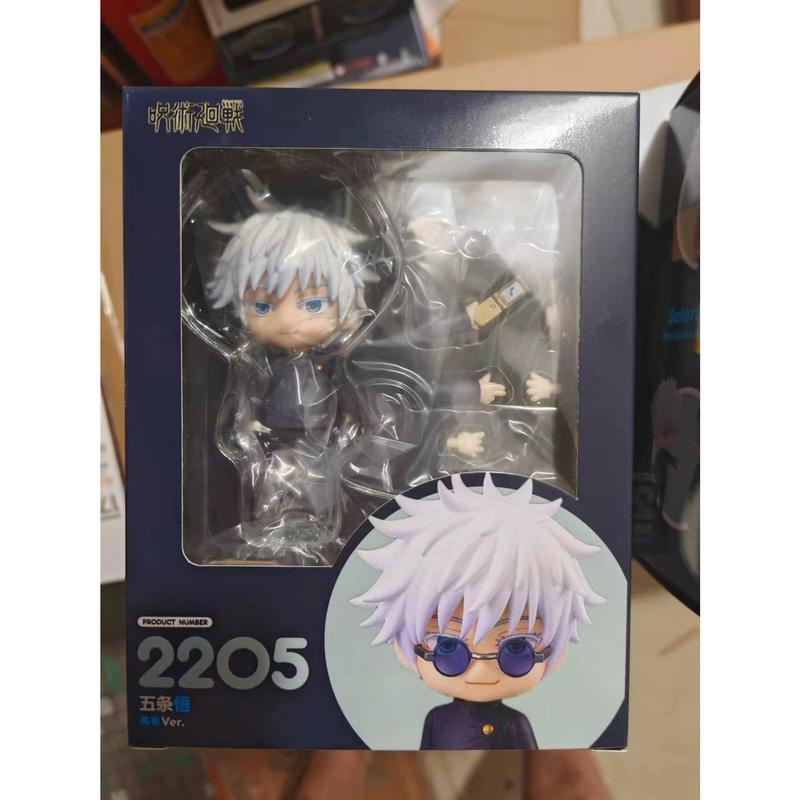 Anime Jujutsu Kaisen Gojo Satoru Joint mobility Action Figure PVC Model doll Toy Q-version nendoroid Desk Decor Gifts boxed