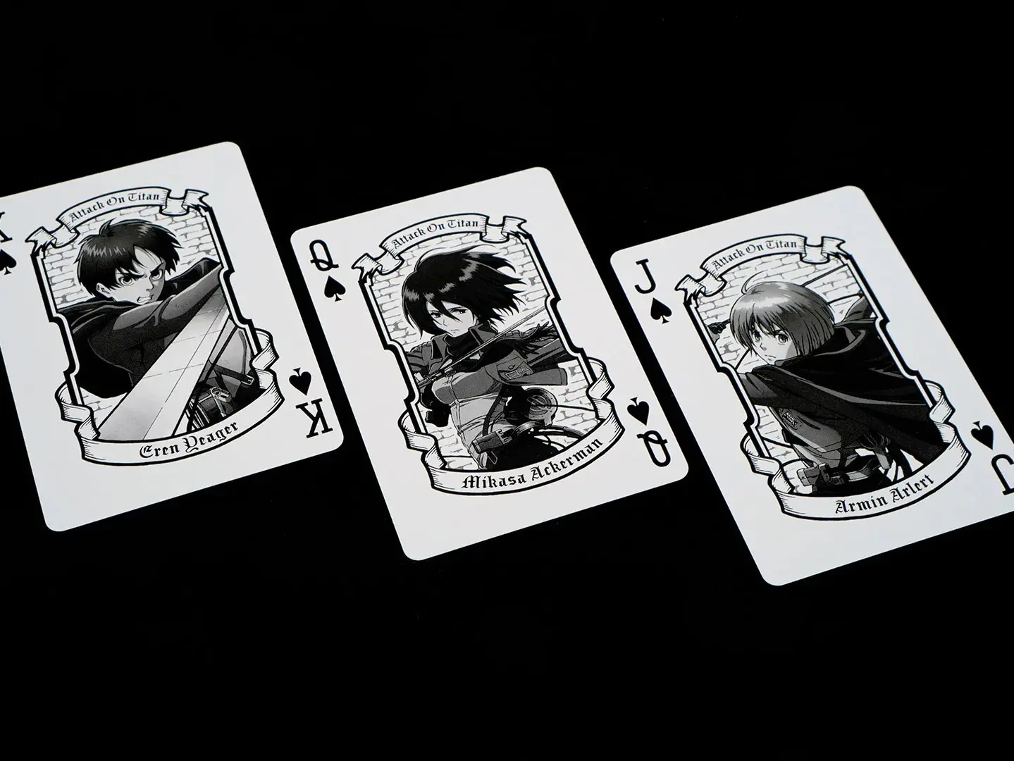 Attack On Titan Playing Cards Deck, Anime Manga Character Art, Collectible Poker Card Set