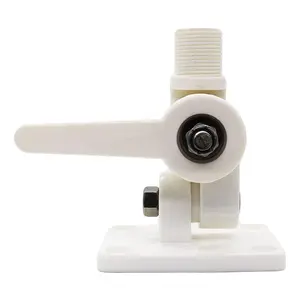 MARINE CITY White Nylon Antenna Mount Heavy Duty UV Resistant Fits 1 Inch 14 Thread for Boats VHF AIS GPS RVs