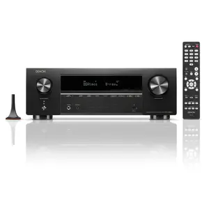 Denon AVR-X1800H 7.2 Channel AV Stereo Receiver - 80W/Channel, Wireless Streaming via Built-in HEOS, WiFi, & Bluetooth, Supports Dolby Vision, HDR10+, Dynamic HDR, & Home Automation Systems Audio Amplifier Hdmi Smartphone