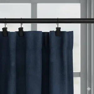 No-Drill Shower Curtain Clips: Heavy Duty Waterproof Rust-Proof Holders, Easy Snap-On Installation, Multi-Purpose Bathroom Organizer & Decor for Home