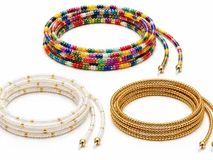3 piece belly beads tie on fashion Accessories costume jewelry Crystal Beaded