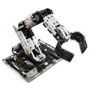 KIDGENIUS 360 Degree Rotation RC Mechanical Arm Building Kit APP Dual Control Programmable STEAM Engineering Toy for Kids Teens, High-Difficulty Collectible Model for Adult Mechanical Enthusiasts Collection