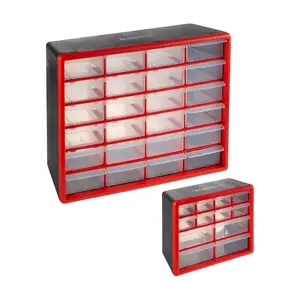 Stalwart 12 & 24 Drawer Desktop or Wall Mount Organizers