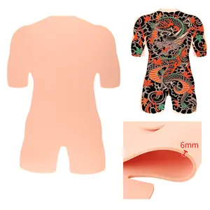 Full back silicone skin, 6-millimeter-thick practice skin, full back fake skin, festival props template