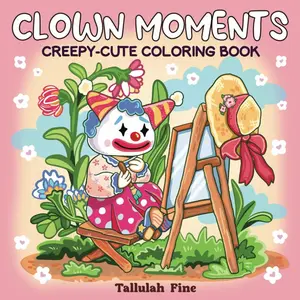 Clown Moments: Creepy-Cute Coloring Book for Adults and Teens Featuring Cozy Spaces and Activities for Relaxation