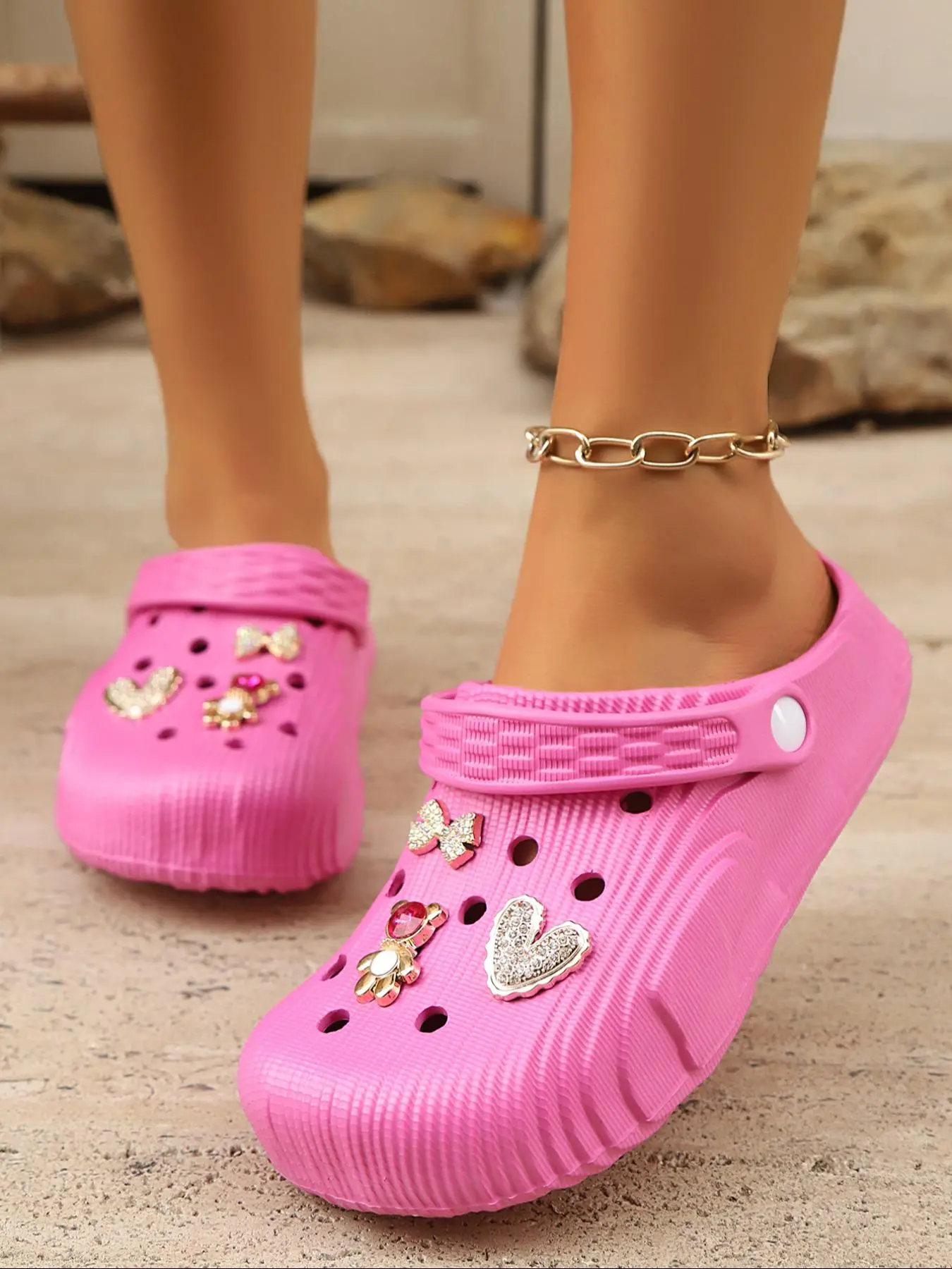 Women's Cute Random Floral Pattern Slides, Random Print Slides, Casual Comfortable Non-slip Slippers for Summer, Soft Sole Slippers for Indoor & Outdoor Wear, Walking Shoes, Summer Beach Slippers