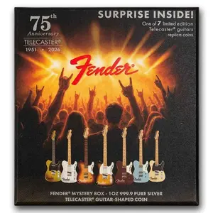 2026 Fender Telecaster 75th Anniversary 1 oz Silver Blind Box