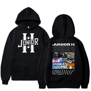 Junior H Hoodie, Sweatshirt, T-Shirt – Double-Sided Graphic Hoodie, Mexican Corridos Album Cover Hoodie, Streetwear Fan Merch 2025