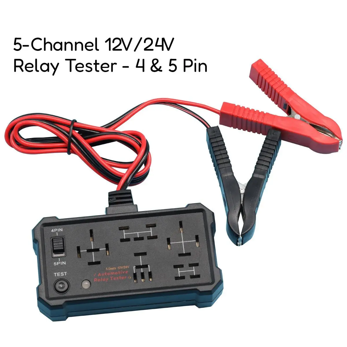 Relay Tester Checks 7 different 12/24 Volt relays Car Automotive Circuit Tester Portable Battery Diagnostic Checker Tool Professional Car Relay Tester for Easy Troubleshooting and Accurate Readings ,Electronic Repair Tool,summerwins,father'sdaygifts
