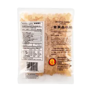 Pearl River Bridge Yellow Rock Sugar Crystals 400g - Natural Sweetener for Cooking, Baking & Beverages