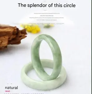 Jade bracelets. Genuine natural jade bracelets for women, light green with floating patterns, emerald green jade bracelets. Circling love.
