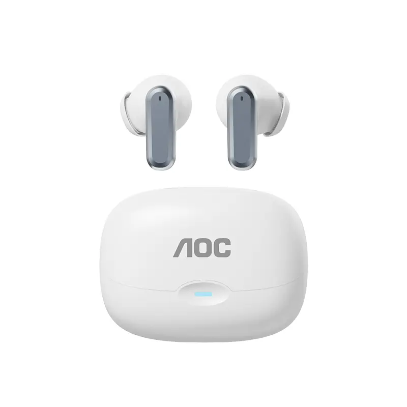 AOC Wireless Open Ear Bluetooth Headphones, Lightweight ACS Stereo Earbuds Low Latency for Sports Gaming Workout