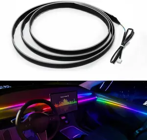 Dreamcolor Acrylic Interior Car LED Strip Light inch, which fit for dreamcolor Main Controller Module and SubController Module kit (not Including) of the LED LAMP APP
