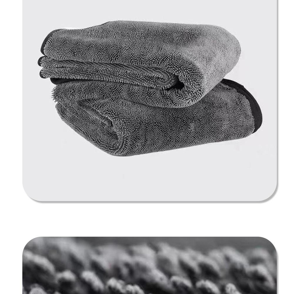 Towel Microfiber Car Beauty Car Towel Not Easy To Shed Hair Thickened Absorbent Seamless Car Cleaning Cloth
