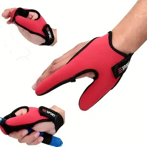1pc 2-Finger Breathable Fishing Glove, Outdoor Sports & Fishing Accessory, Two-Finger