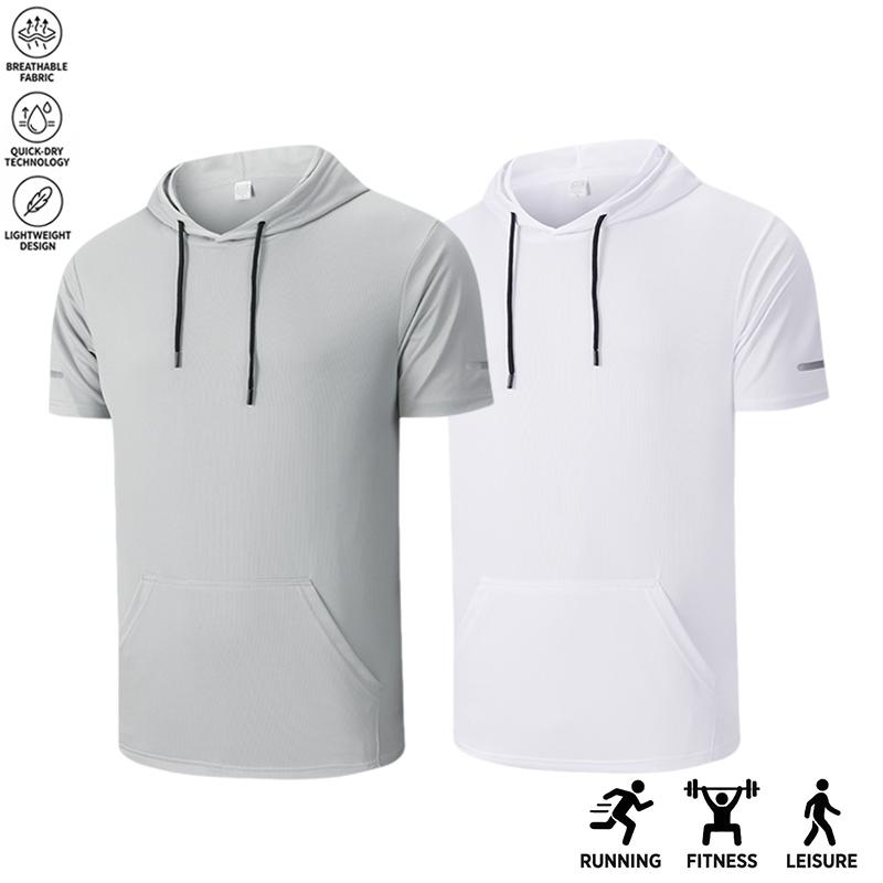 3-Pack Men’s Summer New Quick Dry T-Shirts — Ice Silk Short Sleeve Crew Neck Sports Tees