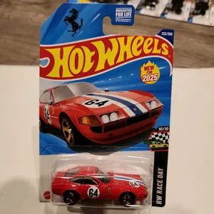 Hot Wheels 2025 Case L Ferrari 365 GTB4 Competizione Red HW Race Day 222/250 New for 2025 Series 10/10