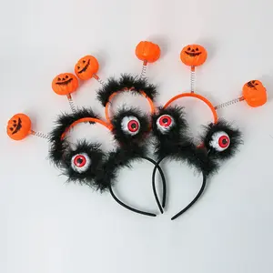 Halloween headband decoration, used for masquerade stage performances, pumpkin eye decoration ornaments