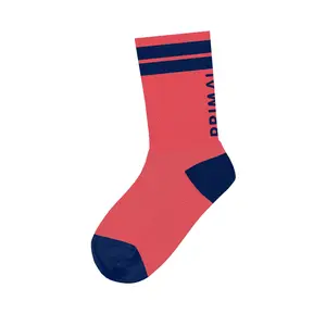 The Herd Navy/Coral Tall Socks