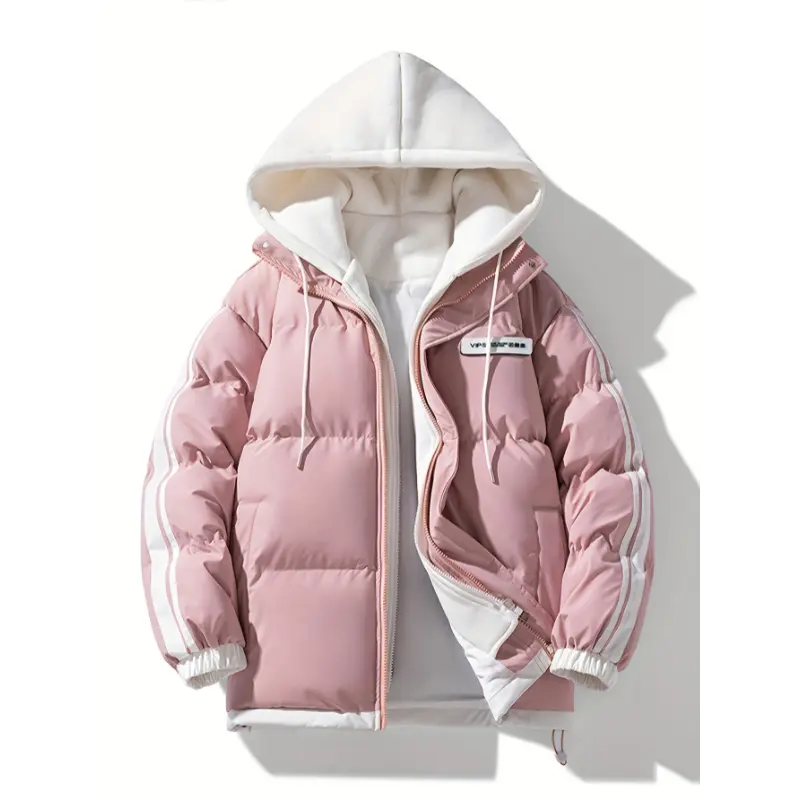 [Plus Size Warm Skiing Coat] Women'S Plus Size Coat for Skiing, Warm And Windproof, Thick Sports Jacket with Pockets And a Hood, Designed for Autumn And Winter, Model 082OD.