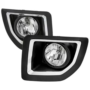2015-2018 GMC Sierra 2500HD/3500HD PS24W Fog Lights Kit (Chrome Housing/Clear Lens)