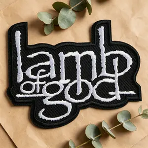 Lamb of God Embroidered Patch, Self-Adhesive Iron-On, Suitable for Clothes, Jackets, Hats, Accessories, DIY Fashion Decor, Stylish Embroidery, Western Embroidery