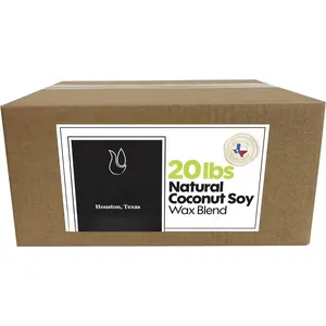 - 20 lb Coconut Soy  Wax for  Making - Creamy Blend for High Load  Formulation, Coconut Wax, Coconut Soy  Wax, Cera para Velas