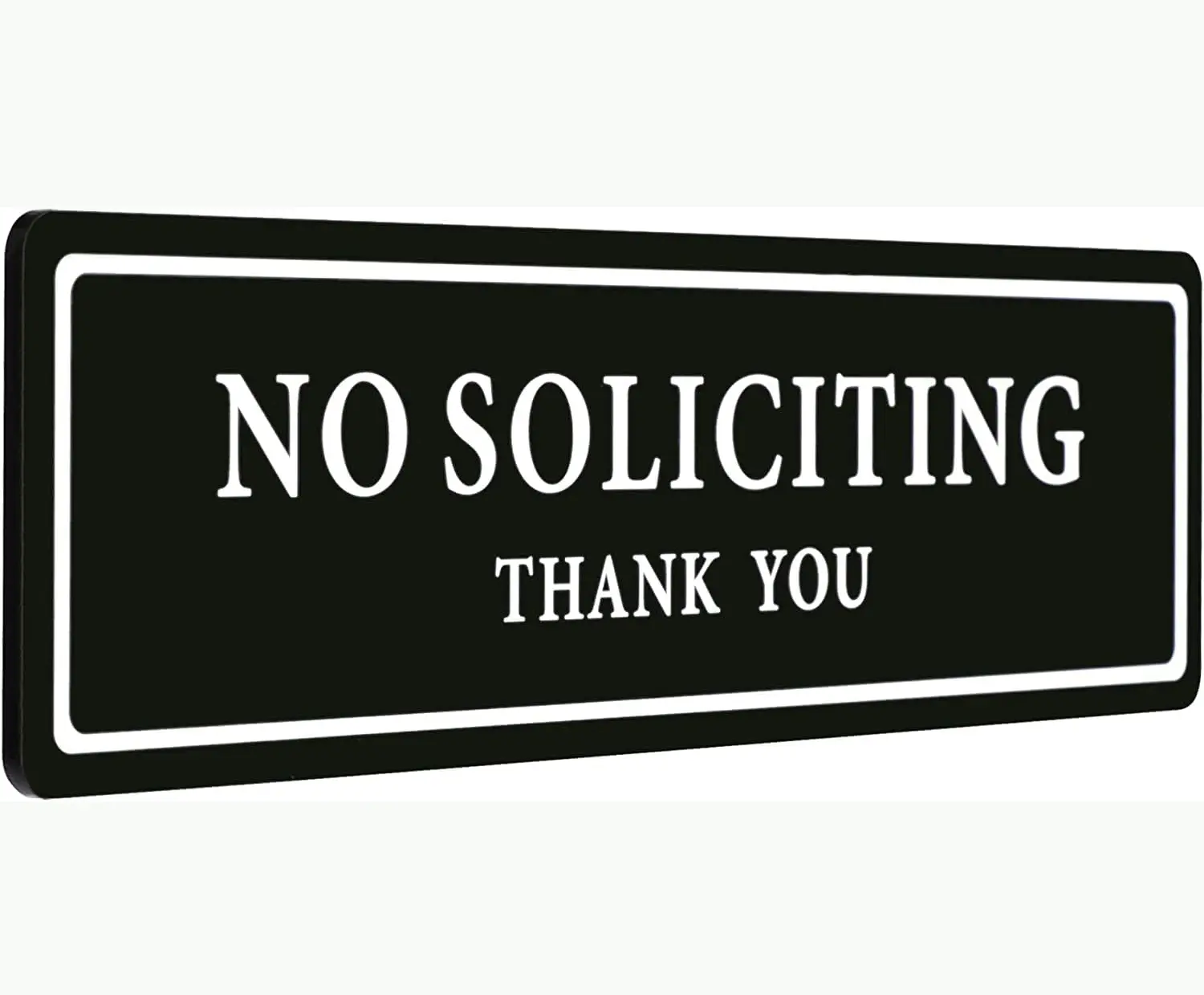 16x4 Inch Aluminium No Solicitation Sign, Stylish Look Home Decor Signage, Eye-Catching Privacy Sign for Homes, Offices, Yard Sign, Metal,summervibes Front Door Sign