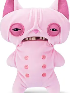 Fuggler Alley Cats 9-Inch Plush Toy (Wrinkle Mcstinkles) by ZURU – Funny Ugly Monster Stuffed Animal with Human-Like Teeth, Collectible Plush for Kids, Tweens, Teens, Adults & Cat-Loving Weirdos