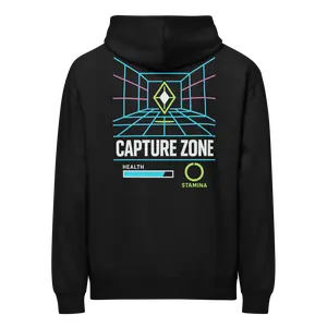PRESS START Capture Zone HUD Series Oversized Heavy Hoodie Medium Fit Sturdy Durable Casual Wear Comfortable Unique Stylish