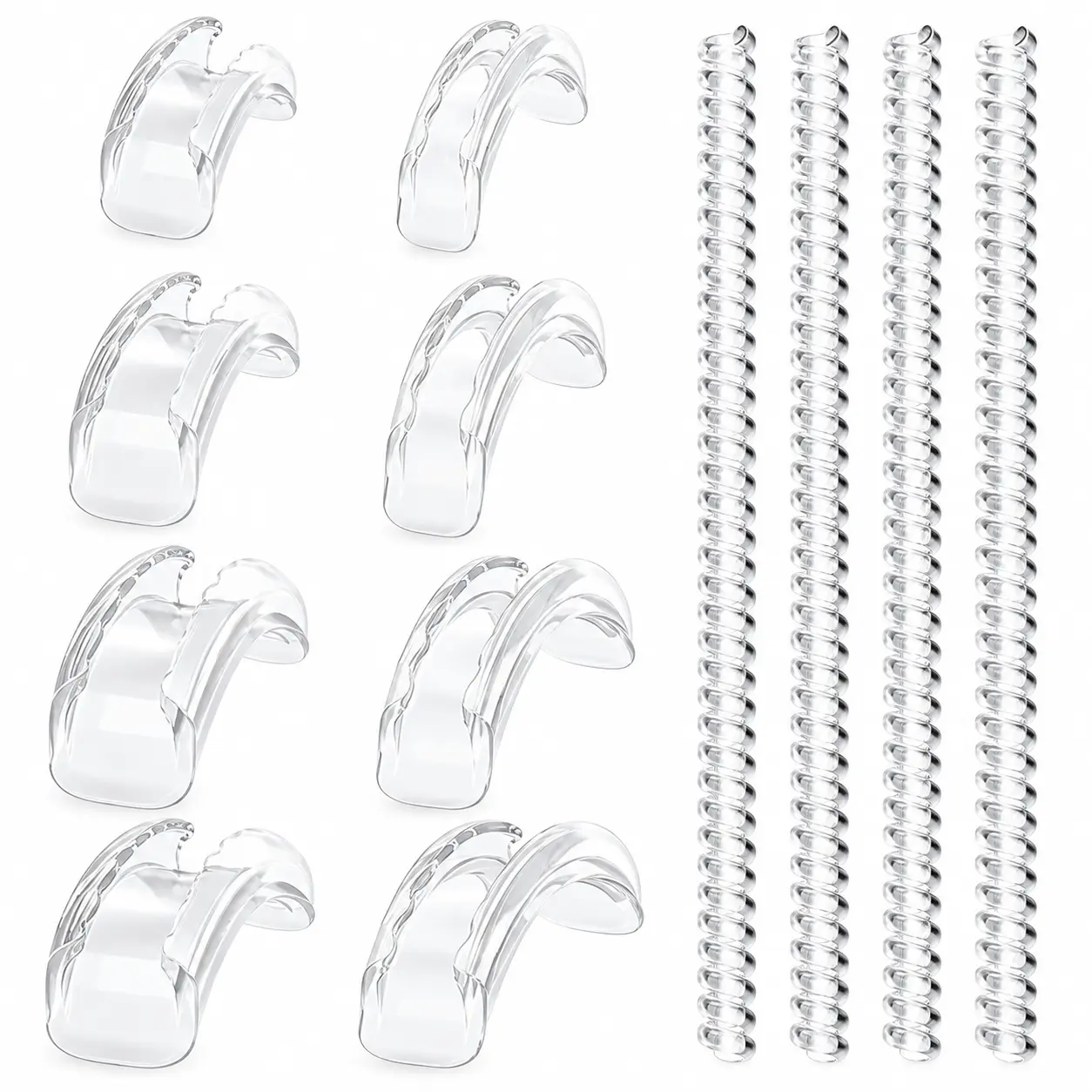 Invisible Ring Adjusters for Loose Rings, 12-Piece Ring Sizer Set for Women & Men, Soft Ring Guards and Tightening Spacers for Ring Bands 1mm–8mm, with 1 Random Cleaning Cloth