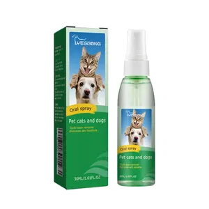 Pets Dog & Cat Dental Care Spray, Teeth Clean  Vet-Recommended Breath Freshener & Teeth Cleaning Spray, Eliminate Bad Breath for Cats & Dogs