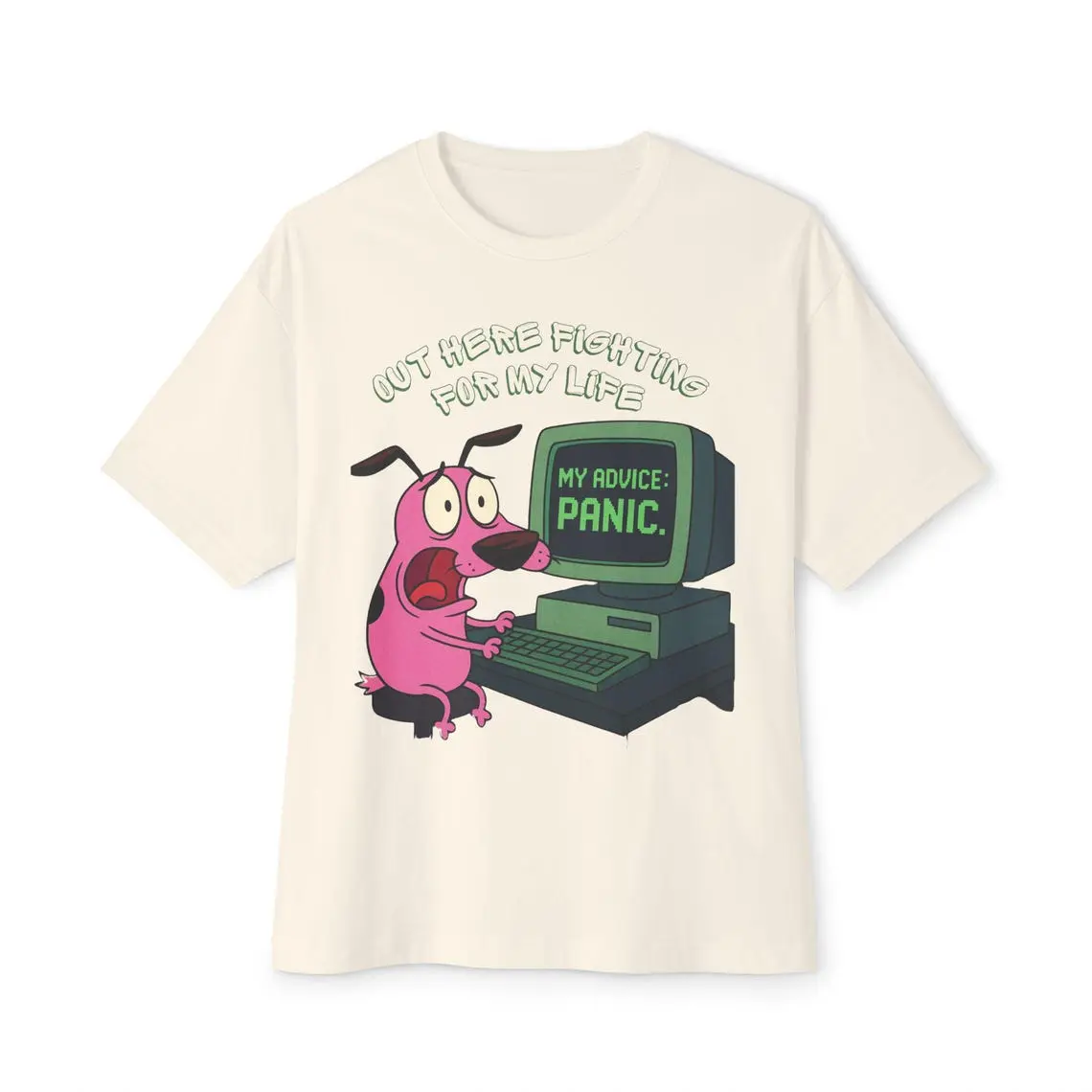 Courage the Cowardly Dog T-Shirt  Cartoon Network Character Tee