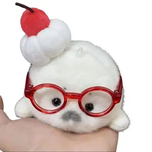 Cute Soft Simulated Mini Seal Dog Toy, Dual‑Purpose Ocean‑Themed Plush Toy for Pet Play & Desktop Decor, Healing Small Ornament Gift for Puppies