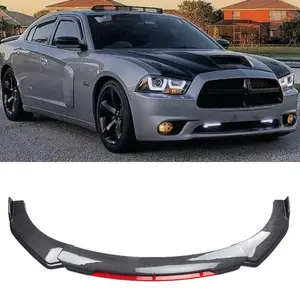for Dodge Charger RT SRT SXT Car Carbon Style front Bumper Lip Spoiler Splitter