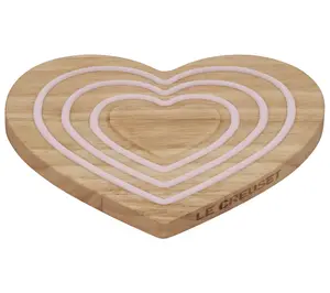 Le Creuset Magnetic Figural Heart Wooden Trivet Le Creuset Magnetic Figural Heart Wooden Trivet