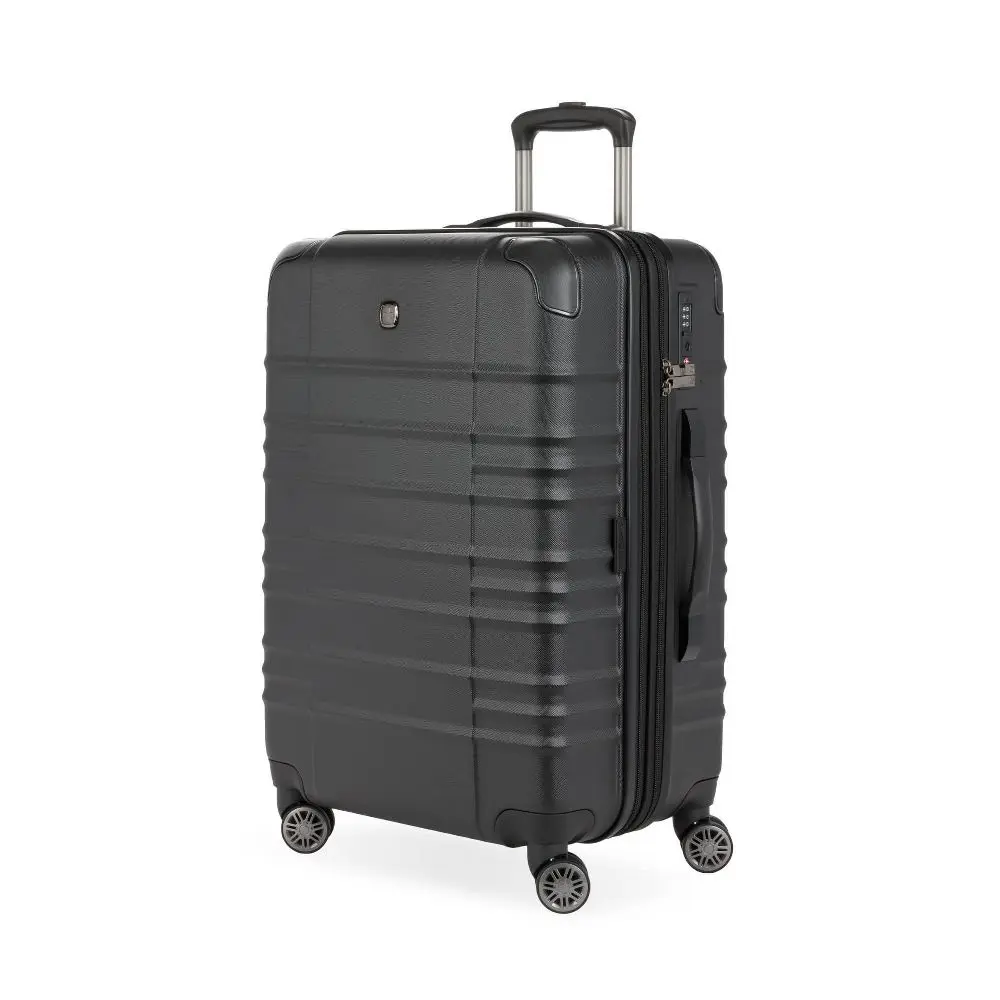 SWISSGEAR Cascade II Hardside Medium Checked Spinner Suitcase 8-Wheel 33 lb Capacity