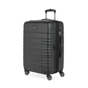 SWISSGEAR Cascade II Hardside Medium Checked Spinner Suitcase 8-Wheel 33 lb Capacity - Black
