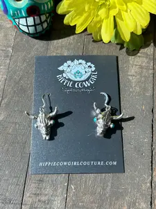 Kingman Steer Earrings