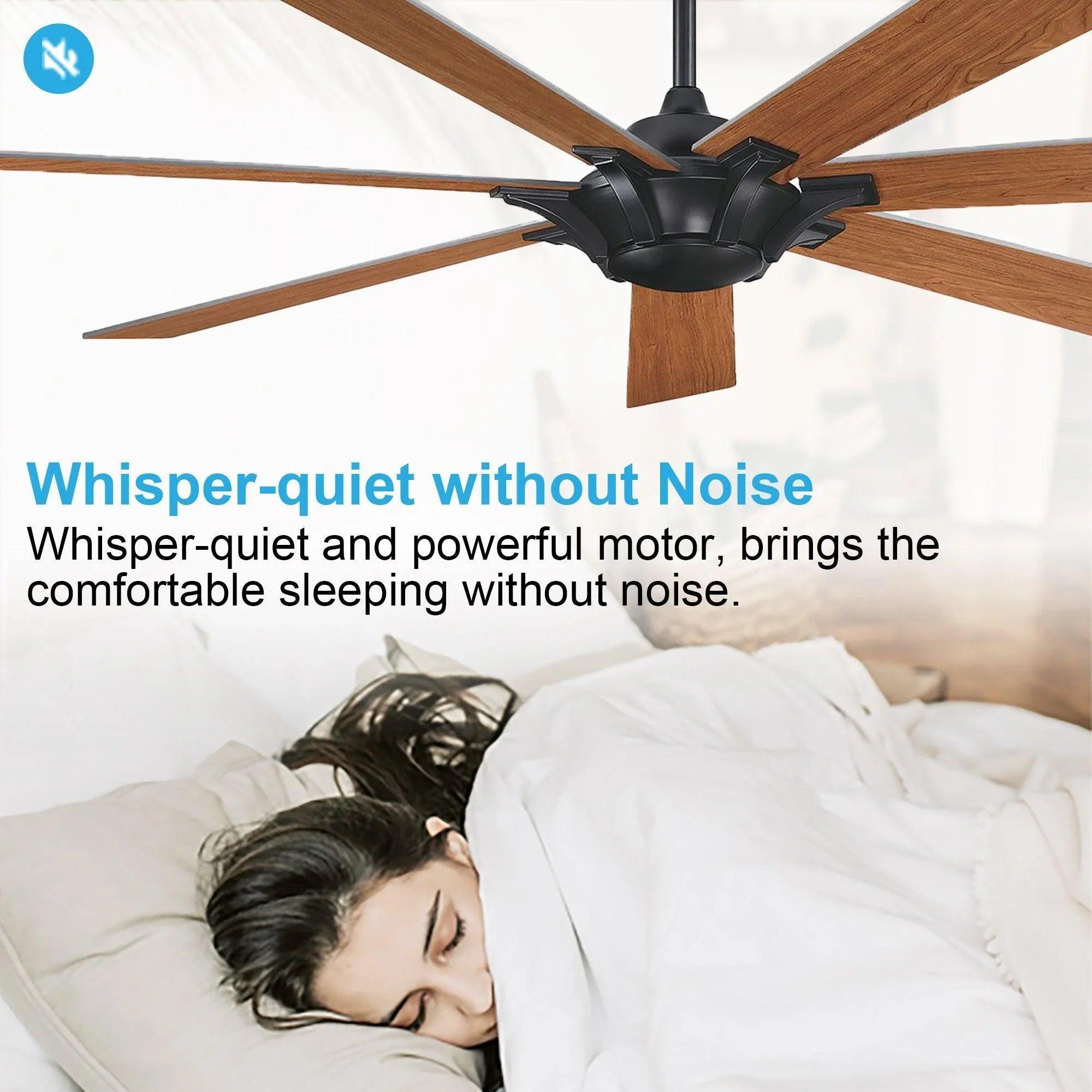 72 Inch 7-Blade Modern Rustic Ceiling Fan | Farmhouse Style