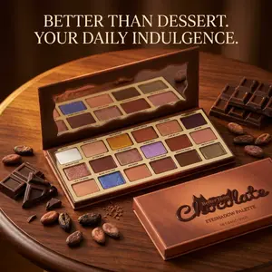 Eyeshad oue Palete- Rich Chocolate Brown Eye Makeup Palete with Matte Metalic, Mate Sperkle  Gfiter Finshes High-Pgment Eye Makeup wth a Long Wearing Formula Highigher