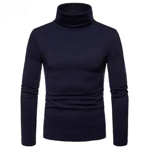 Men's Casual Slim Fit Basic Tops Knitted Lightweight Turtleneck Pullover Sweater