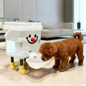 Pet Water Dispenser, Automatic Water Bowl, 3-liter Capacity, No Batteries or Plugging in Required, Easy to Clean and Moisture-proof, Suitable for Indoor and Outdoor Use, Dopamine-inspired Design, an Ideal Choice for Pet Lovers, Unique Desig