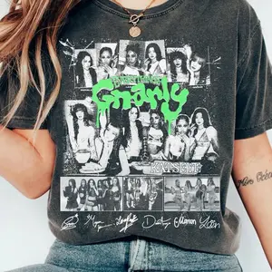 Youth & Adult Katseye Beautiful Chaos Tour 90s Gnarly Gabriela Graphic T-Shirt, Unisex T-Shirt For Fans, Youth Clothing, Adult Clothing