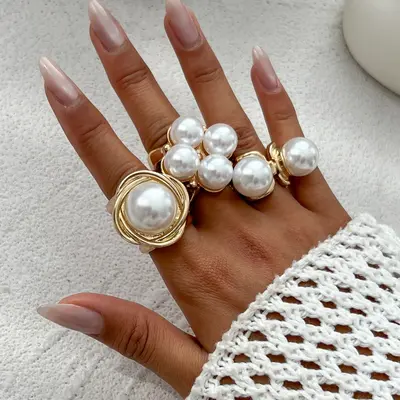 Pearl Ring for Women TikTok Shop