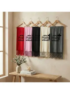 Printed scarves Prayer Warrior Prints Suitable for outdoor activities and casual wear