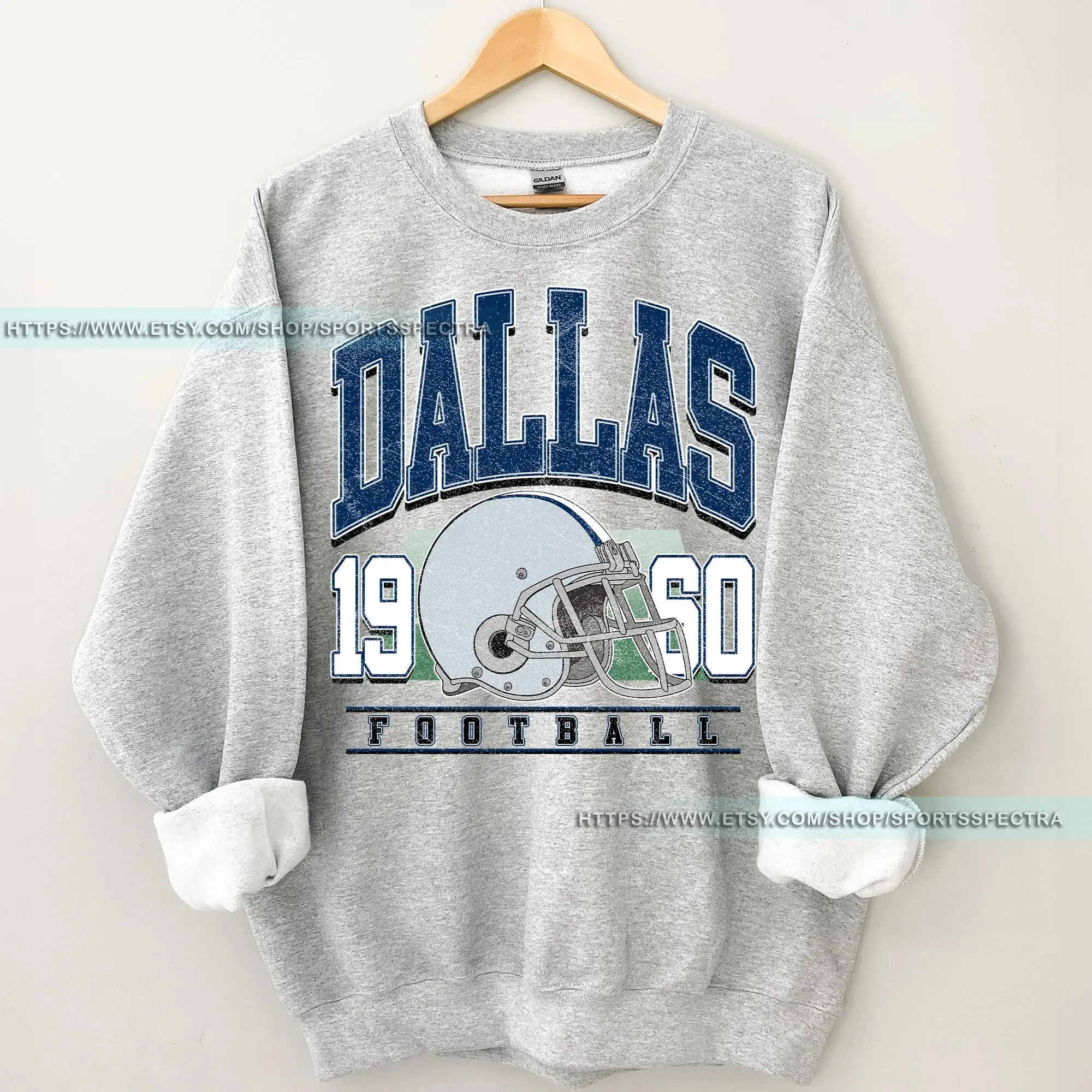 [Sale Up To 50%] Dallas Football Vintage Style Sweatshirt, Dallas Football Shirt, Cowboy Sweatshirt, Dallas Shirt, Football Shirt, Dallas Fans Gift, Gift For Fan, Trendy USA Cotton Fabric