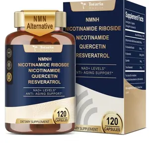 NMNH 500mg (Dihydronicotinamide Mononucleotide), Premium NMN Alternative Supplement w/Niacinamide (Vitamin B3), Quercetin, Trans-Resveratrol, for NAD+, Skin Cell, Anti-Aging & Energy, 120 Ct
